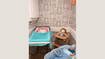 Nursery reminiscence area set up for Chaseview Residents to enjoy